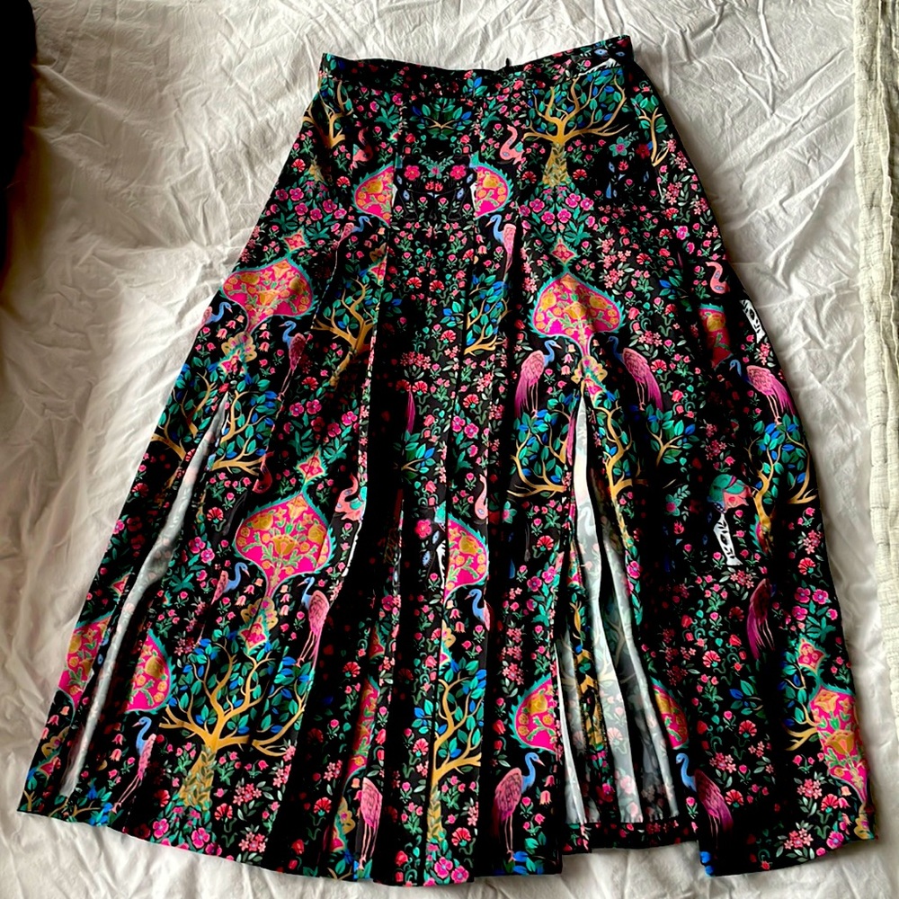 Sandro Pleated Midi Skirt NWT Size 3